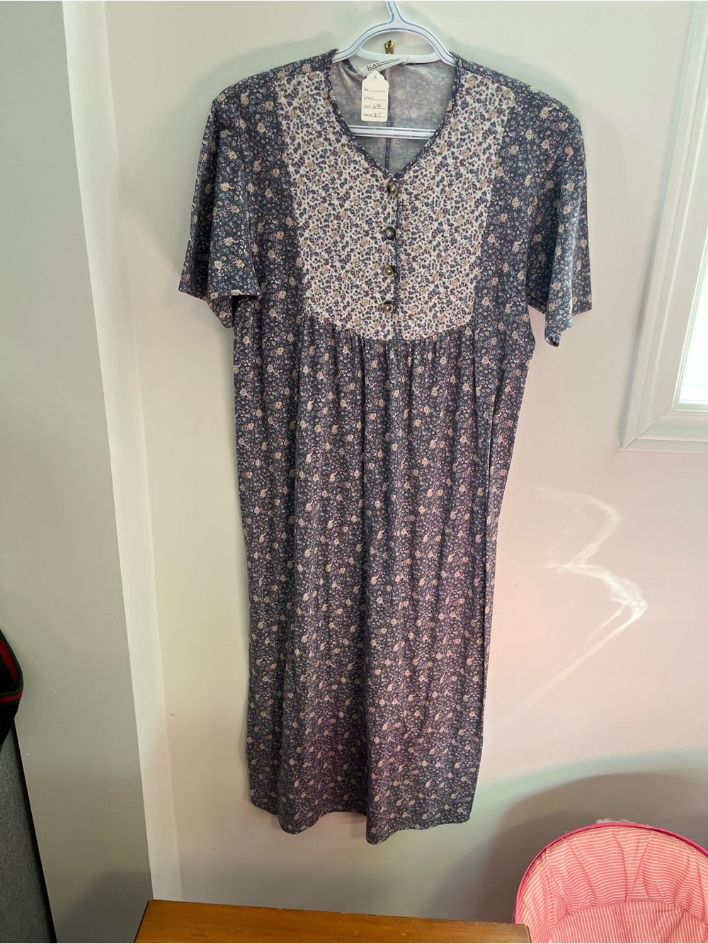 Vintage Kayanna Long Sleeve Nightdress Nightgown- Size Small